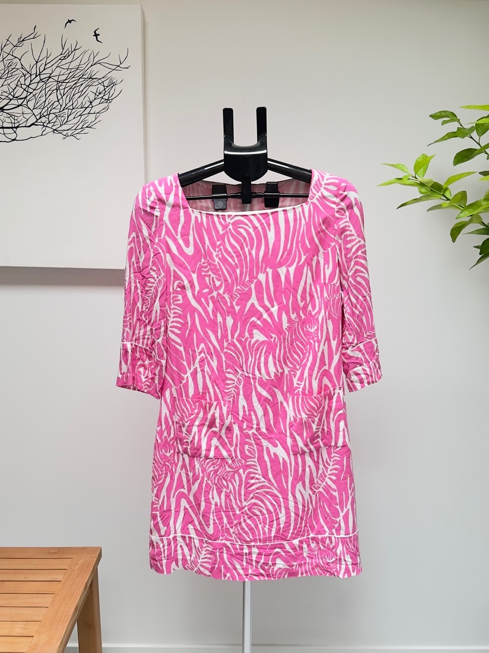 Lilly Pulitzer Pink Zebra-Print Women's Tunic Dress Size XL